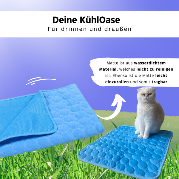 Selbstkühlende Kühlmatte für Katzen - KühlOase® von KleineKatze™