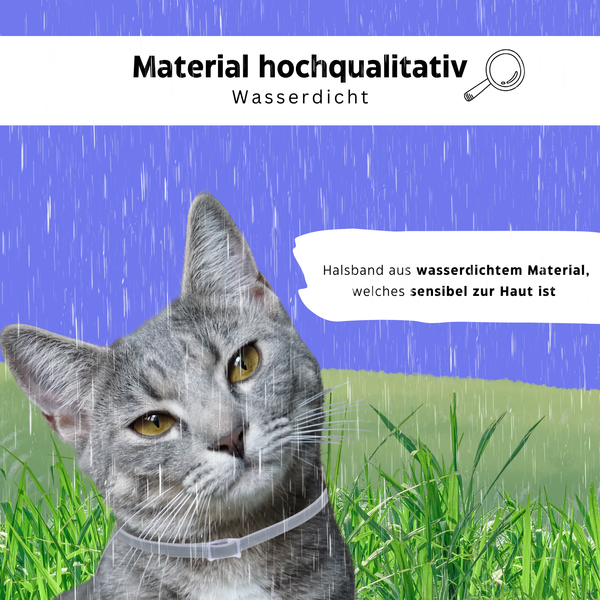 Katzenhalsband gegen Zecken & Flöhe - Zeckenstopp® von KleineKatze™
