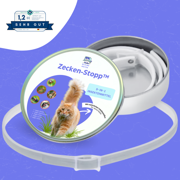 Katzenhalsband gegen Zecken & Flöhe - Zeckenstopp® von KleineKatze™