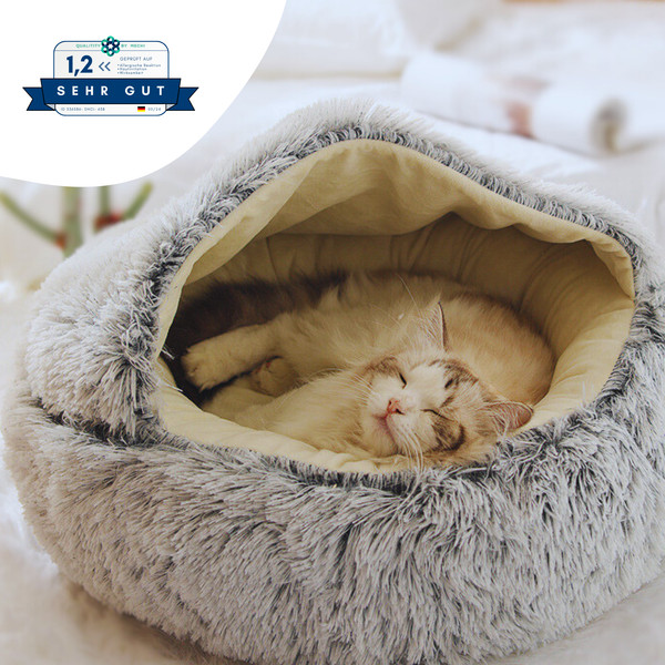 Kuschelig flauschige Höhle für Katzen - Schnurrhöhle® von KleineKatze™