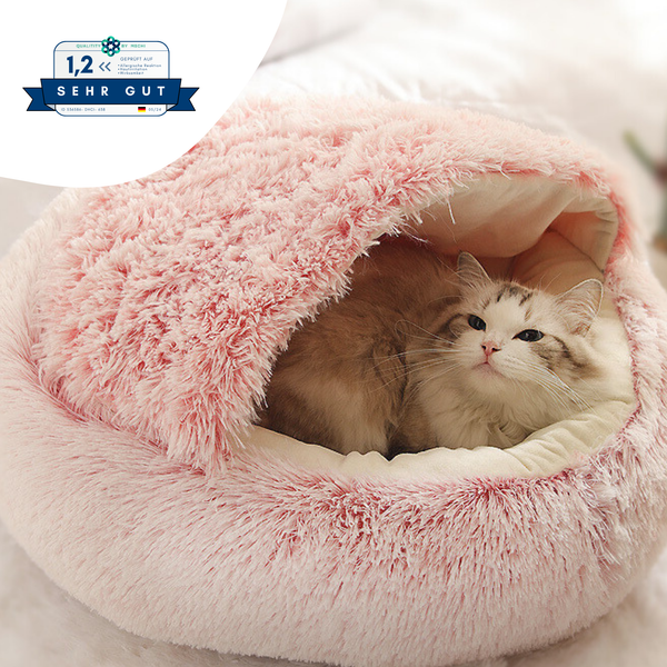 Kuschelig flauschige Höhle für Katzen - Schnurrhöhle® von KleineKatze™